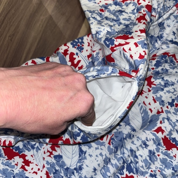 Chaps midi dress light blue, white and red - Picture 9 of 12